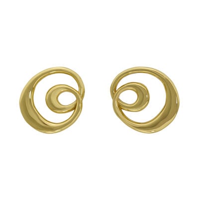 Twist stud earrings by Ottoman Hands